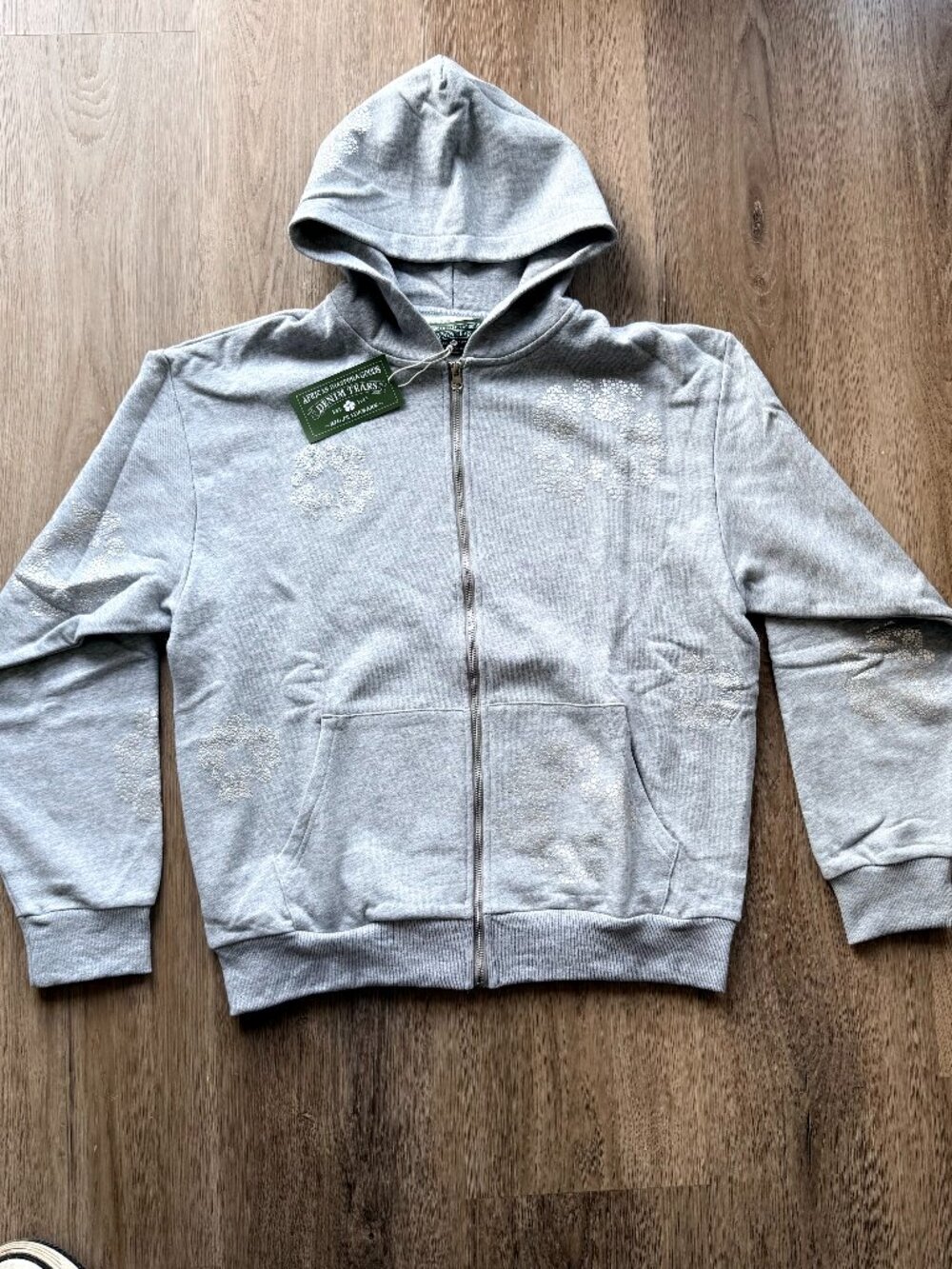 Denim Tears Large New Zipper hoodie